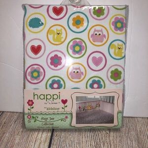 Kidsline Happi Tree Fitted Crib Sheet NWT